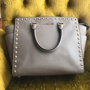 Micheal Kors Studded Hamilton Bag